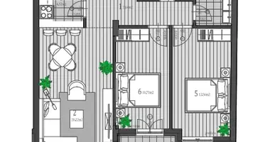Wohnung 2 Schlafzimmer in Wojwodina, Serbien