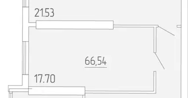 2 room apartment in Odesa, Ukraine