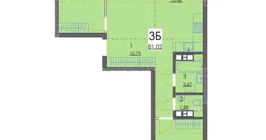 3 room apartment in Minsk, Belarus