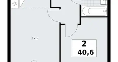Apartamento 2 habitaciones en Vnukovo, Rusia