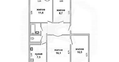 Apartamento 4 habitaciones en Malaryta, Belarús