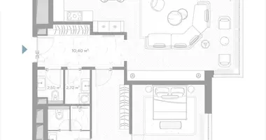 1 room apartment in Moscow, Russia