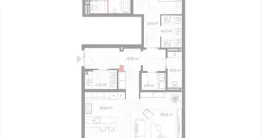 Apartamento 1 habitación en Moscú, Rusia