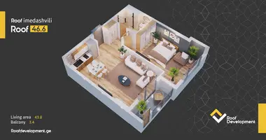1 bedroom apartment in Tbilisi, Georgia