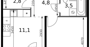 Mieszkanie 1 pokój w Leninsky District, Rosja