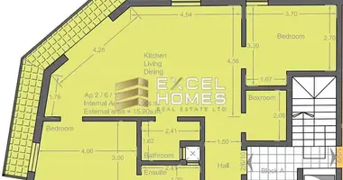 Apartamento 2 habitaciones en Fgura, Malta