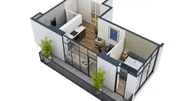 Квартира 2 комнаты в Батуми, Грузия