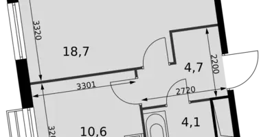 1 room apartment in Razvilka, Russia