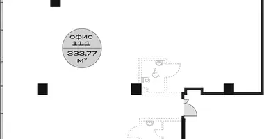 Büro 334 m² in Moskau, Russland