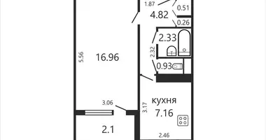 Appartement 1 chambre dans Minsk, Bélarus