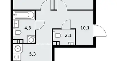 Wohnung 3 zimmer in Kommunarka, Russland