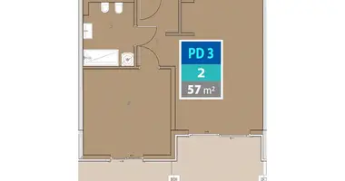 Appartement 2 chambres dans Provodina, Monténégro