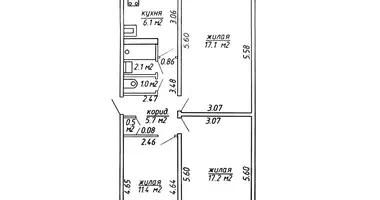 3 room apartment in Minsk, Belarus