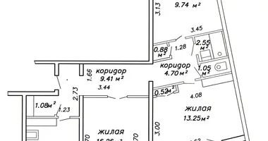 3 room apartment in Minsk, Belarus
