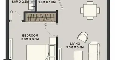 Wohnung 1 Schlafzimmer in Dubai, Vereinigte Arabische Emirate
