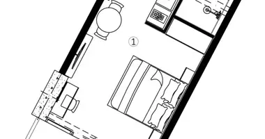 Appartement 1 chambre dans Batoumi, Géorgie