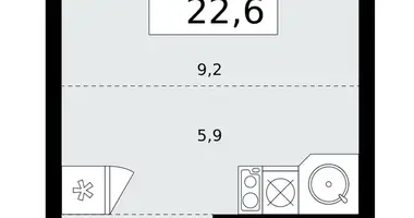 Wohnung 1 zimmer in Kommunarka, Russland
