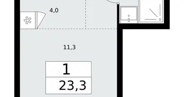 Appartement 1 chambre dans Troïtsk, Russie