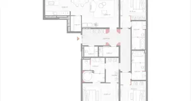 Apartamento 3 habitaciones en Moscú, Rusia