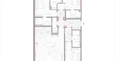 Apartamento 3 habitaciones en Moscú, Rusia