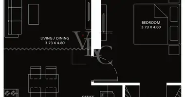 Wohnung 1 zimmer in Dubai, Vereinigte Arabische Emirate