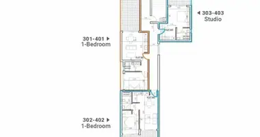 Квартира 1 спальня в муниципалитет Ларнака, Кипр