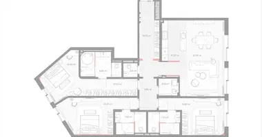 3 room apartment in Moscow, Russia