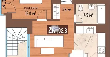 2 room apartment in Svetlogorsk, Russia