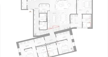 Wohnung 3 zimmer in Moskau, Russland