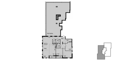 4 room apartment in Moscow, Russia