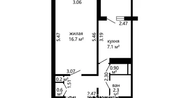 Wohnung 1 zimmer in Minsk, Belarus