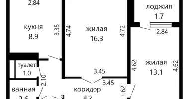 Квартира 2 комнаты в Минск, Беларусь