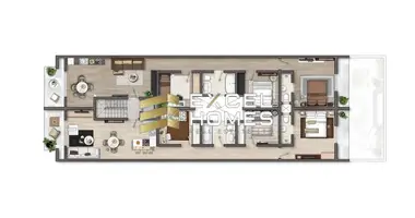Apartamento 3 habitaciones en Fgura, Malta