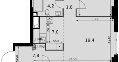 Apartamento 4 habitaciones en Moscú, Rusia