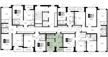 1 room studio apartment in Leninsky District, Russia