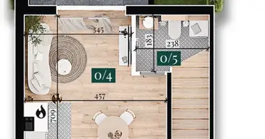 Mieszkanie 4 pokoi w Klepacze, Polska