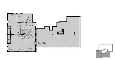 Apartamento 4 habitaciones en Moscú, Rusia