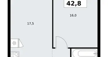 Apartamento 1 habitación en Kommunarka, Rusia