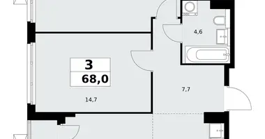 Wohnung 3 zimmer in Kommunarka, Russland