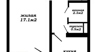 Apartamento 1 habitación en Minsk, Belarús