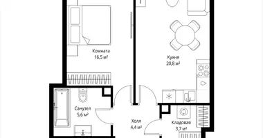 Квартира 1 комната в Москва, Россия