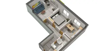 Квартира 2 комнаты в Лиманка, Украина