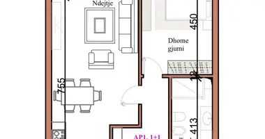 1 bedroom apartment in Bashkia Durres, Albania