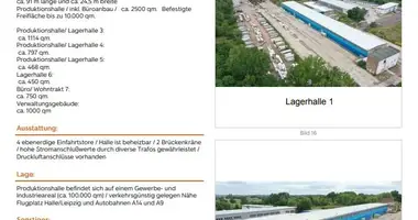 91,000 m² Industrial Site near Leipzig – For Sale with Leaseback Option in Wettin Lobejun, Deutschland