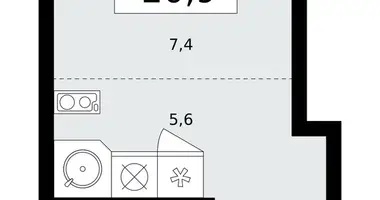 1 room apartment in Kommunarka, Russia
