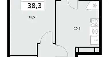 1 room apartment in Kommunarka, Russia