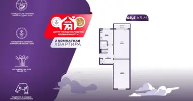 2 room apartment in Sluck, Belarus