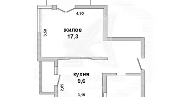 1 room apartment in Brest, Belarus