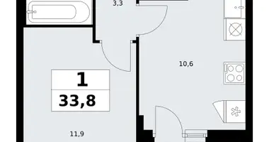 Wohnung 1 zimmer in Kommunarka, Russland