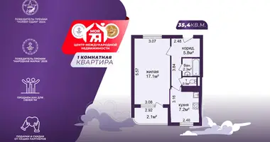 1 room apartment in Minsk, Belarus